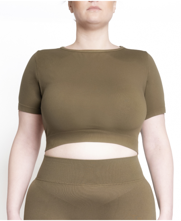 Sport Crop Top - Military...