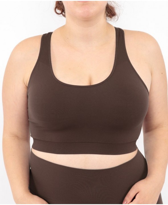 Sport Bralette - Kaffee