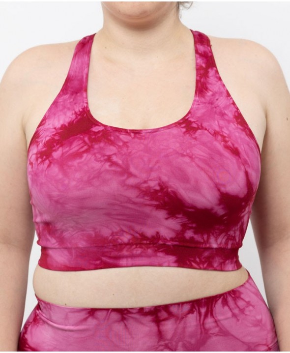 Sport Bralette - Cherry tie...