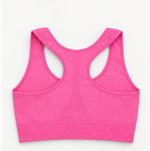Kompressions-Sport-Bralette mit Frontreißverschluss und starkem Halt - Barbie Pink