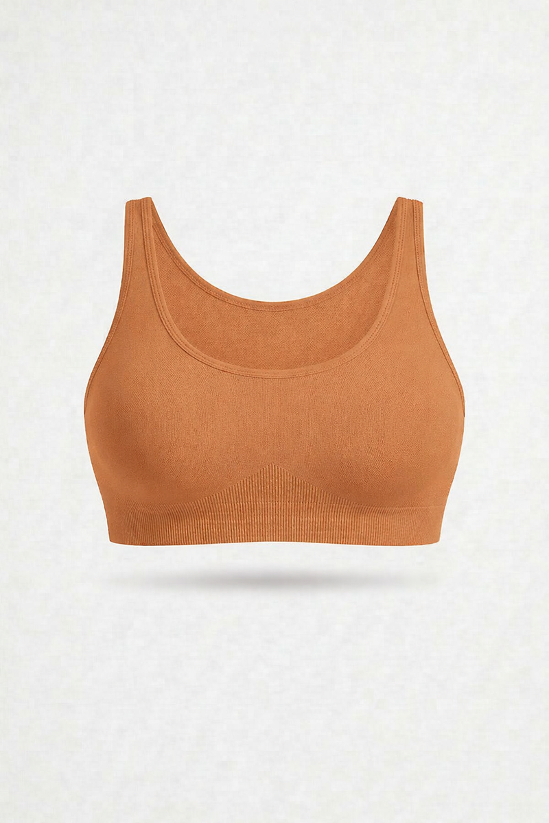 Bralette Cammello Curvy per Taglie Forti | Leela Lab