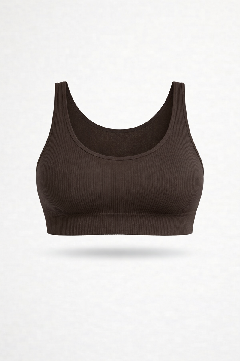 Bralette Costina Caffè Curvy per Taglie Forti | Leela Lab