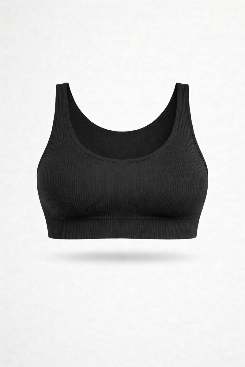 Bralette Costina Nero Curvy per Taglie Forti | Leela Lab
