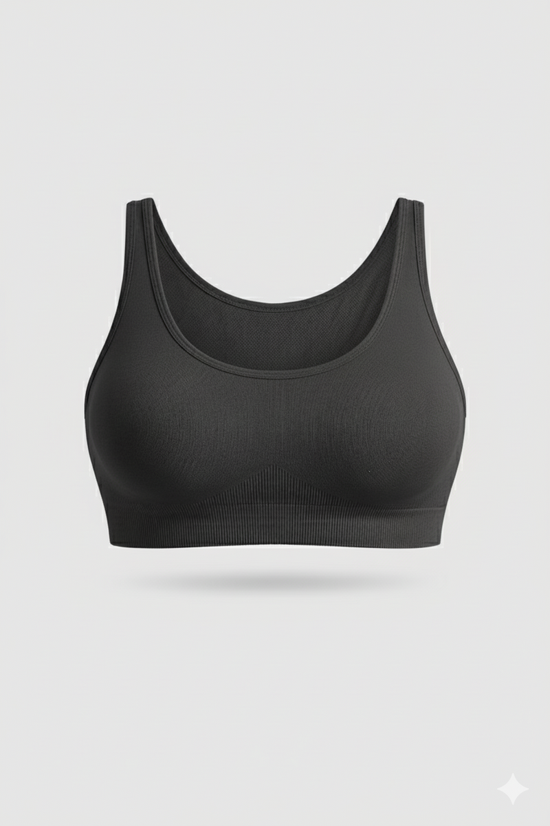 Bralette Nero Curvy per Taglie Forti | Leela Lab