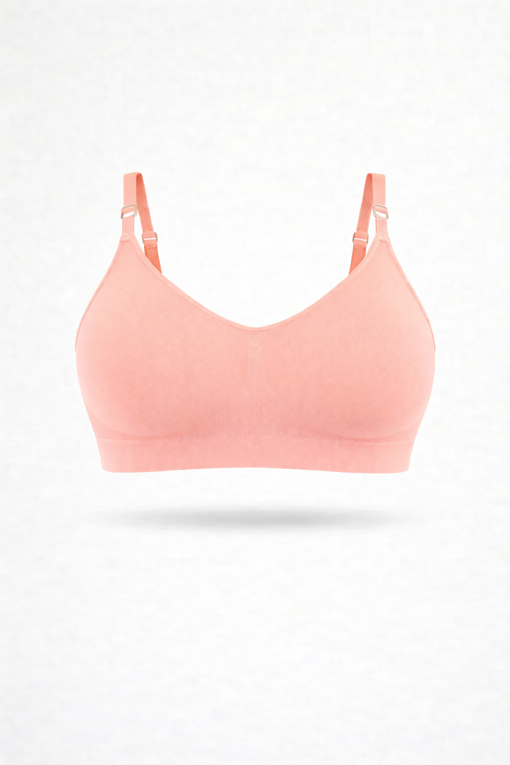Bralette con Spallini Regolabili Corallo Curvy per Taglie Forti | Leela Lab
