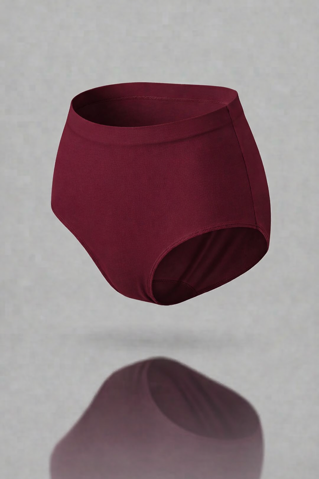 Slip vita alta bordeaux seamless curvy taglie forti