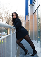 Collant Semimatte 50 Den Nero Curvy vestito| Leela Lab