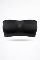 Fascia Seno Push-up Nero Curvy per Taglie Forti | Leela Lab