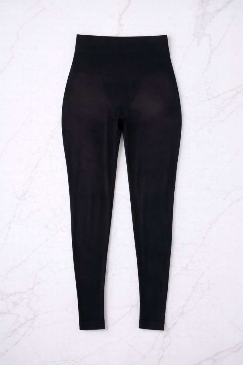 Leggings Anticellulite Supermatte 90 DEN Nero Curvy per Taglie Forti | Leela Lab