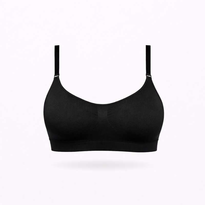 Reggiseno Contenitivo Nero Curvy per Taglie Forti | Leela Lab