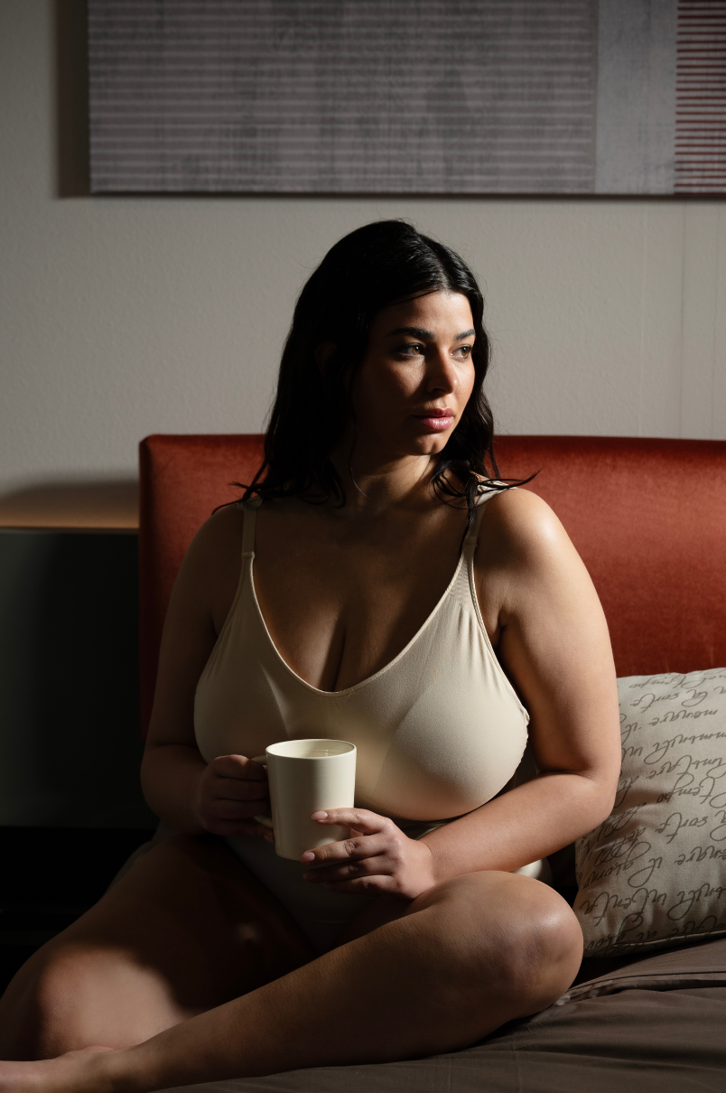 Komfort-BH mit hohem Halt – Nude