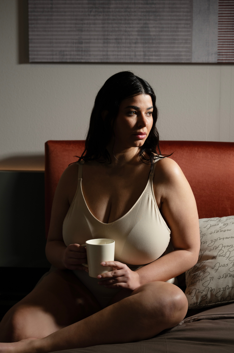 Komfort-BH mit hohem Halt – Nude