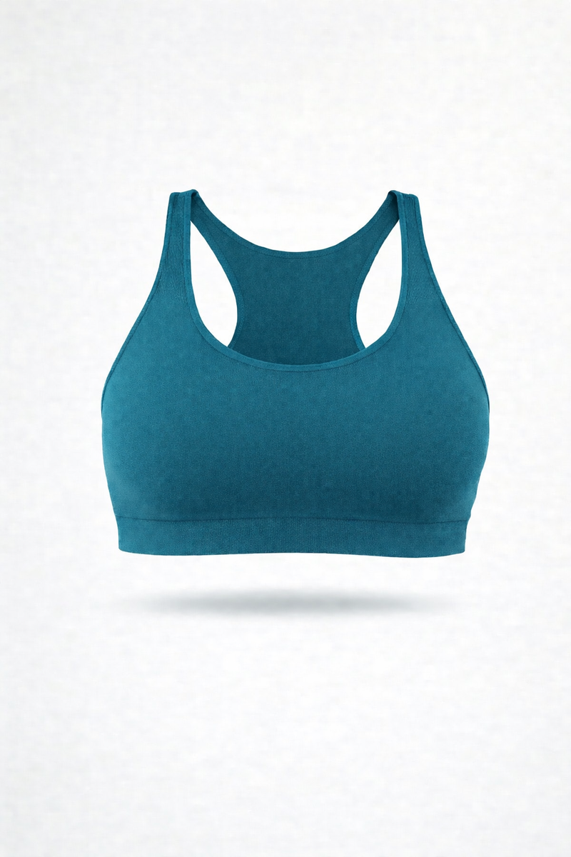 Sport Bralette Verde Petrolio Curvy per Taglie Forti | Leela Lab