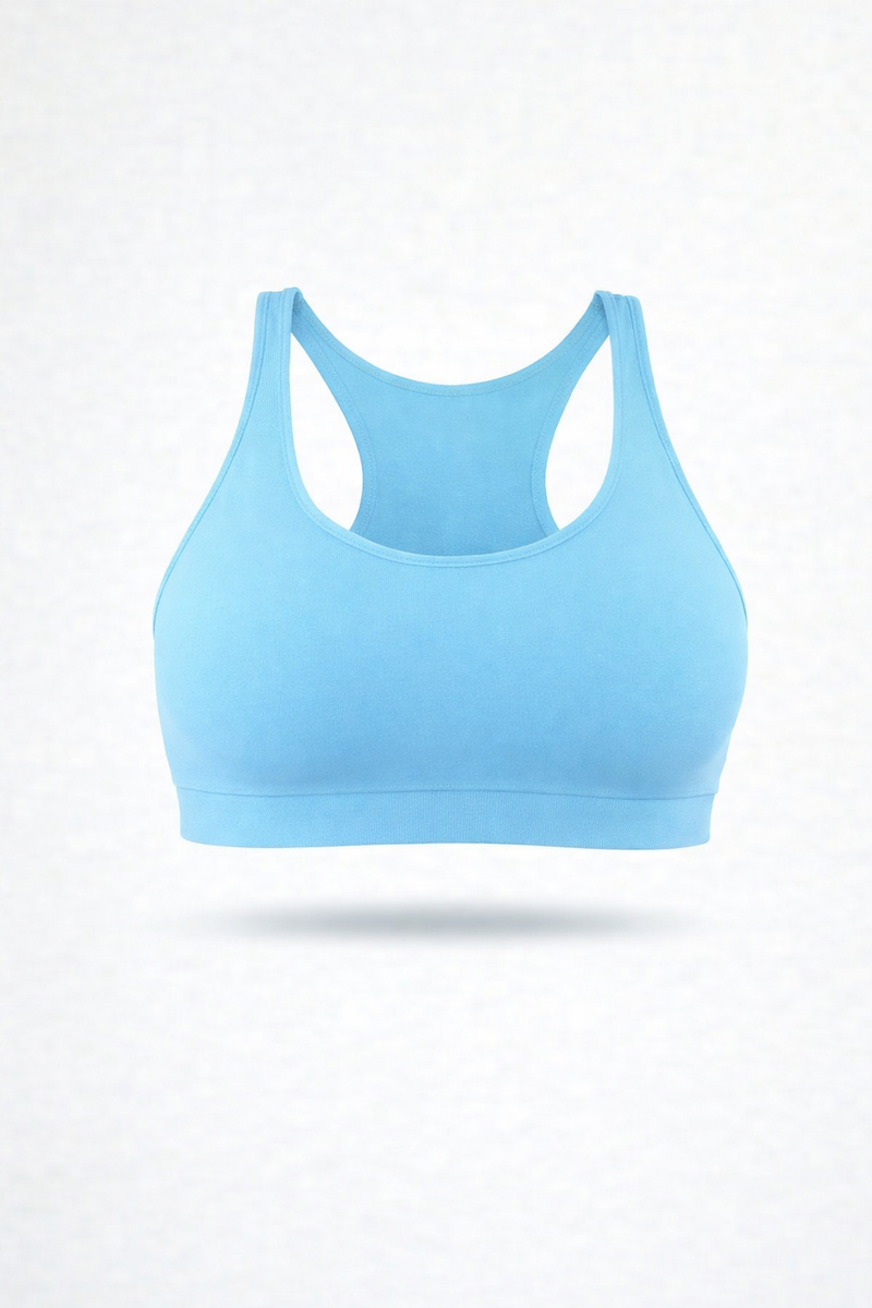 Sport Bralette Verde Acqua Seamless Curvy Taglie Forti Leela Lab