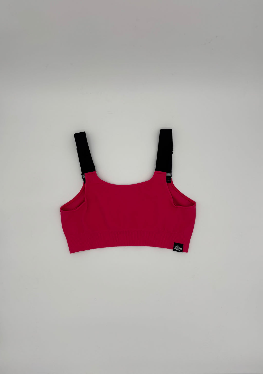 Top Sportivo Hot Pink Curvy per Taglie Forti Alto Sostegno | Leela Lab