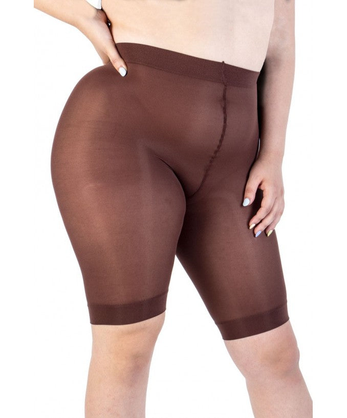 Dettaglio Antisfregamento Supermatte 90 DEN Caffè Curvy | Leela Lab