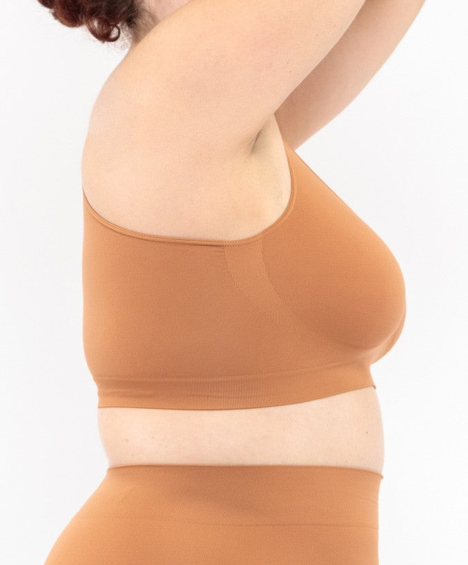 Bralette Cammello Curvy per Taglie Forti Plus Size | Leela Lab