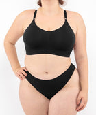 Bralette con Spallini Regolabili Nero Curvy per Taglie Forti Plus Size | Leela Lab