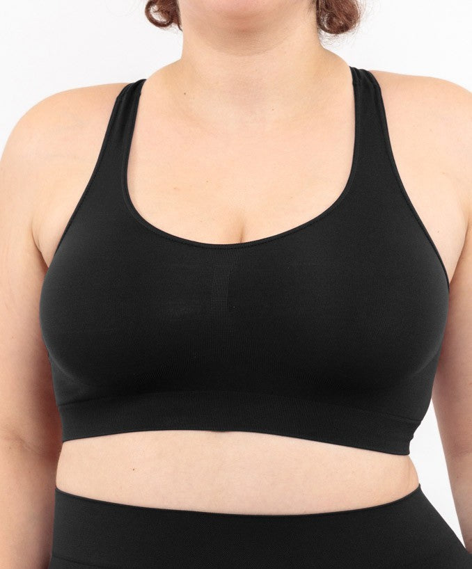 Bralette Nero Curvy per Taglie Forti Plus Size | Leela Lab