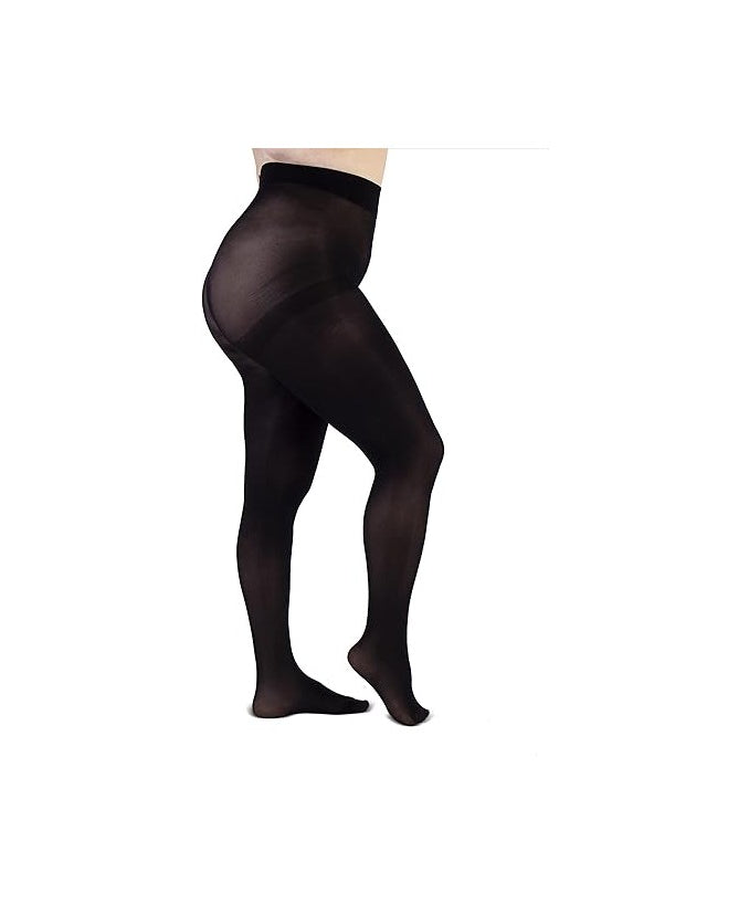 Collant semimatte 50 Den Nero Curvy per Taglie Forti | Leela Lab