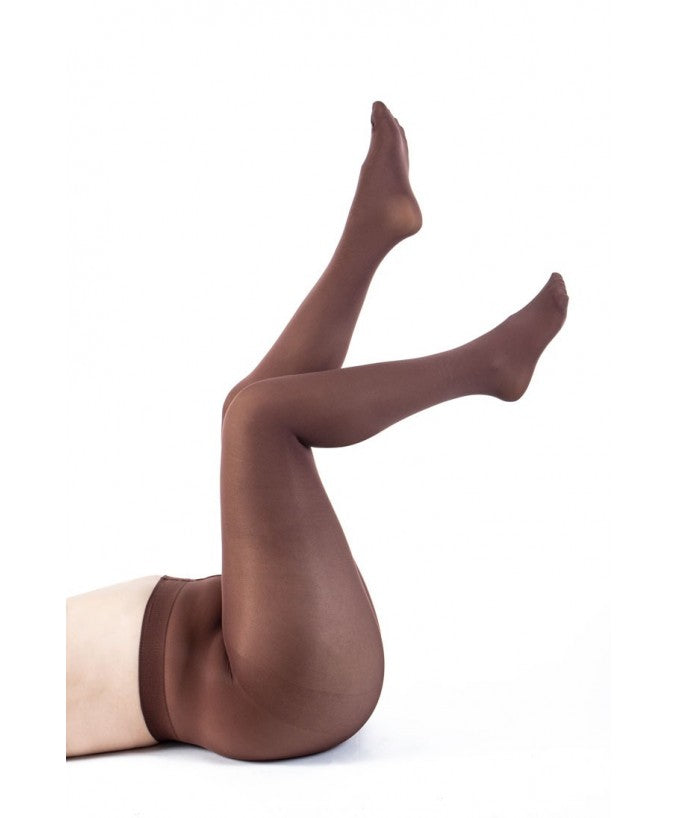 Dettaglio Collant Supermatte 90 Den Curvy Caffe | Leela Lab