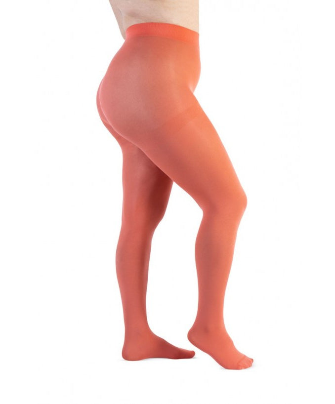 Collant Supermatte 90 Den Curvy Corallo| Leela Lab