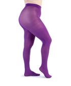 Collant Supermatte 90 Den Viola Curvy per Taglie Forti | Leela Lab