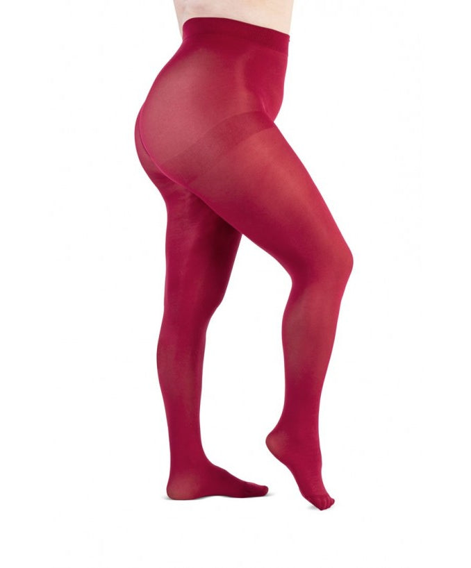 Collant Supermatte 90 Den Curvy Bordeaux| Leela Lab