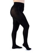 Collant Supermatte in Cashmere 90 Den Nero Curvy per Taglie Forti | Leela Lab