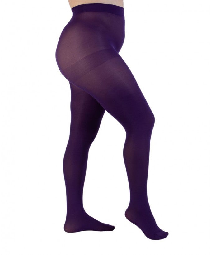 Supermatte Strumpfhose aus recyceltem Material (90 DEN) – Lila