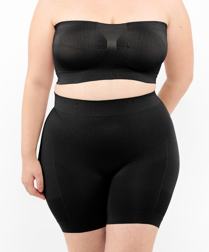 Fascia Seno Push-up Nero Curvy per Taglie Forti Plus Size | Leela Lab
