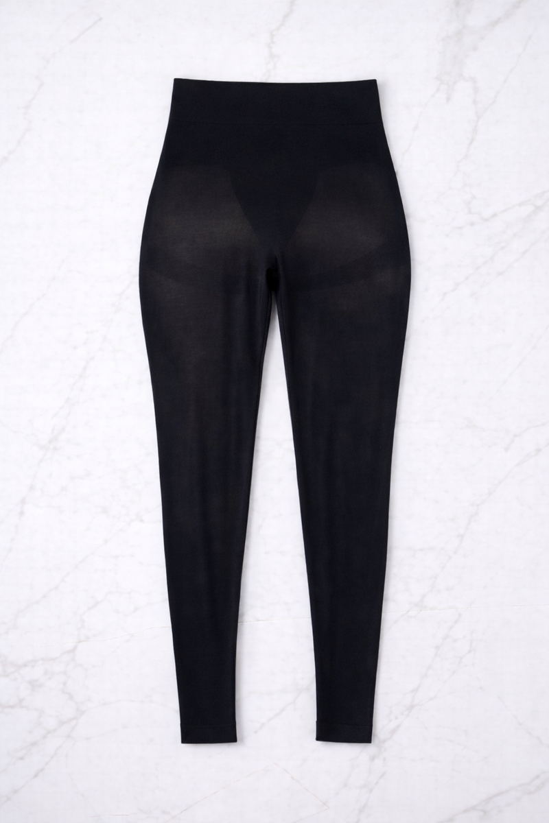 Leggings Supermatte 120 DEN Nero Curvy per Taglie Forti | Leela Lab