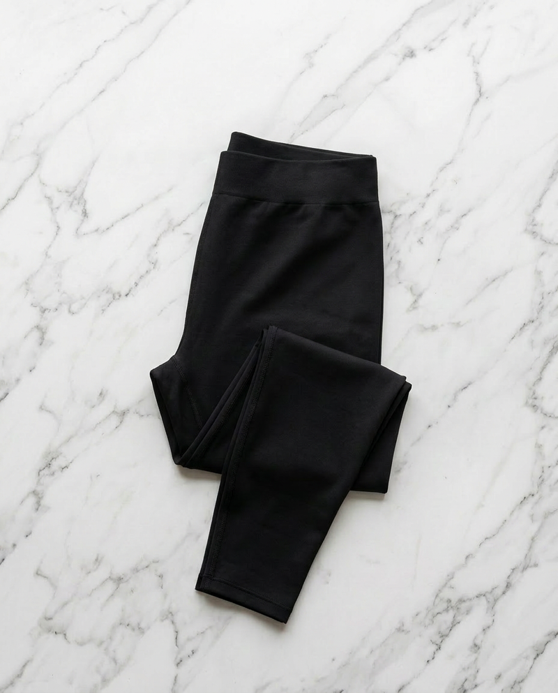 Leggings Nero Curvy per Taglie Forti | Leela Lab