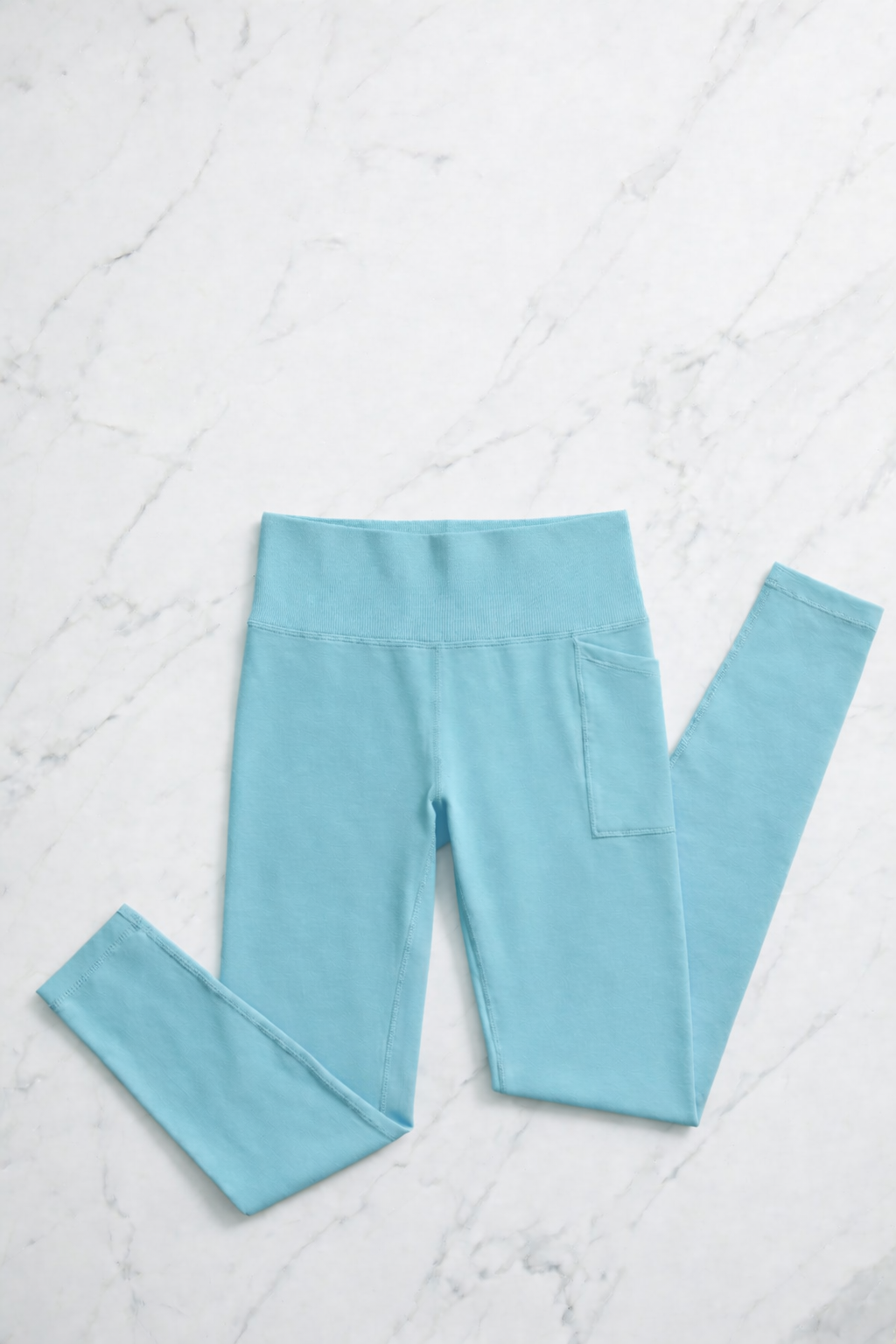 Sportleggings mit Tasche – Aquagrün