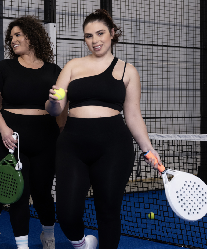 Reggiseno Sportivo Monospalla Nero Curvy per Taglie Forti Plus Size | Leela Lab