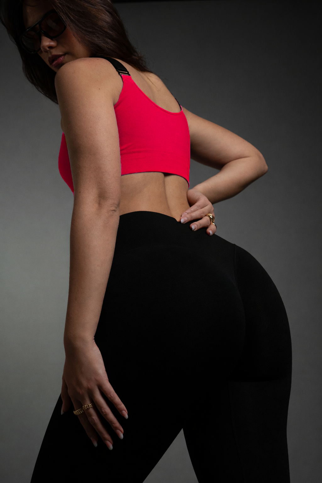 Dettaglio Top Sportivo Hot Pink Curvy SENSIL® Innergy | Leela Lab