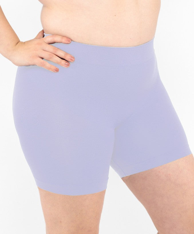 Shorts Vita Alta Lilla Curvy per Taglie Forti Plus Size | Leela Lab