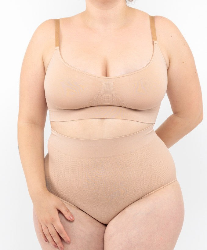 Slip vita alta contenitivo nude curvy seamless taglie forti