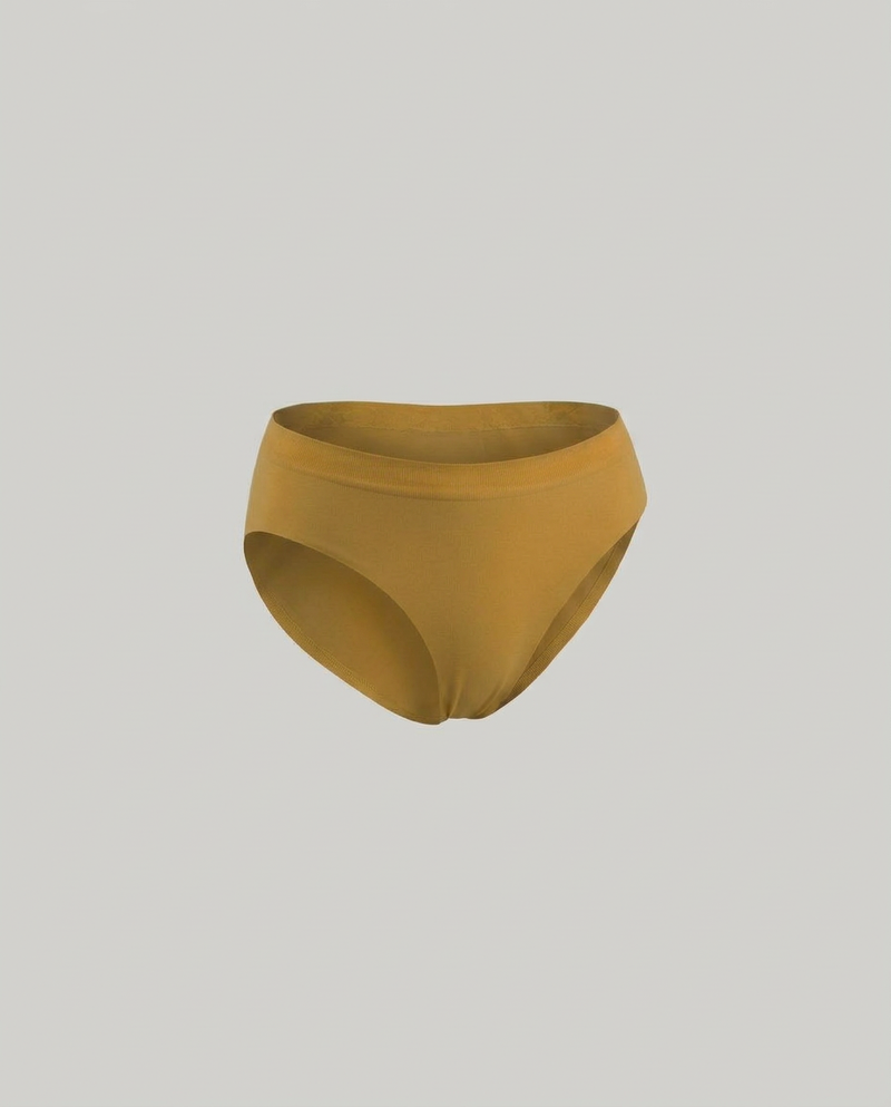 Slip vita bassa ocra seamless taglie forti