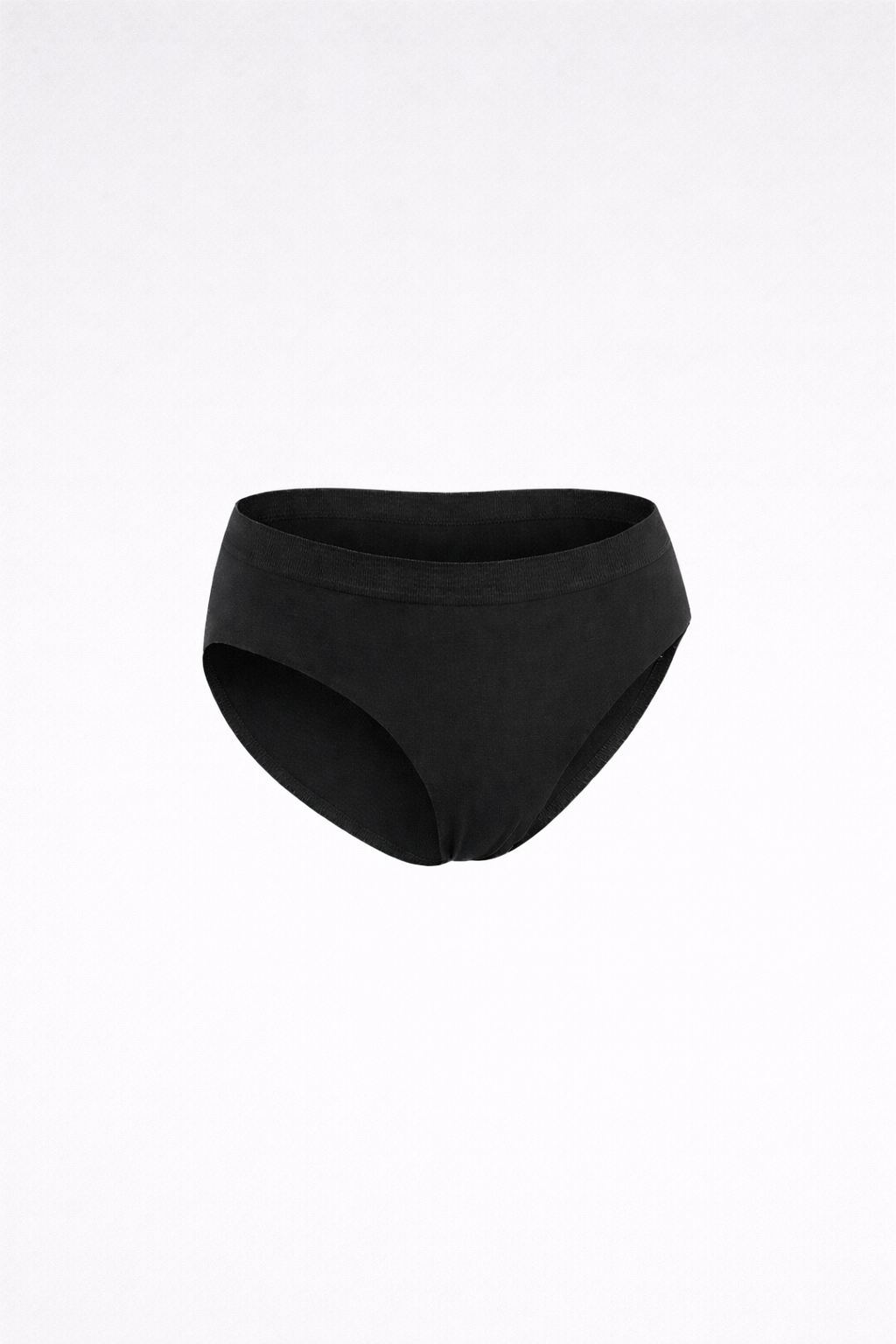 Slip vita bassa nero curvy seamless taglie forti
