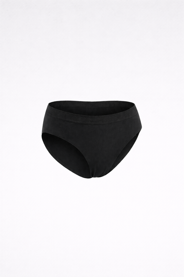 Niedriger unsichtbarer Slip – Schwarz