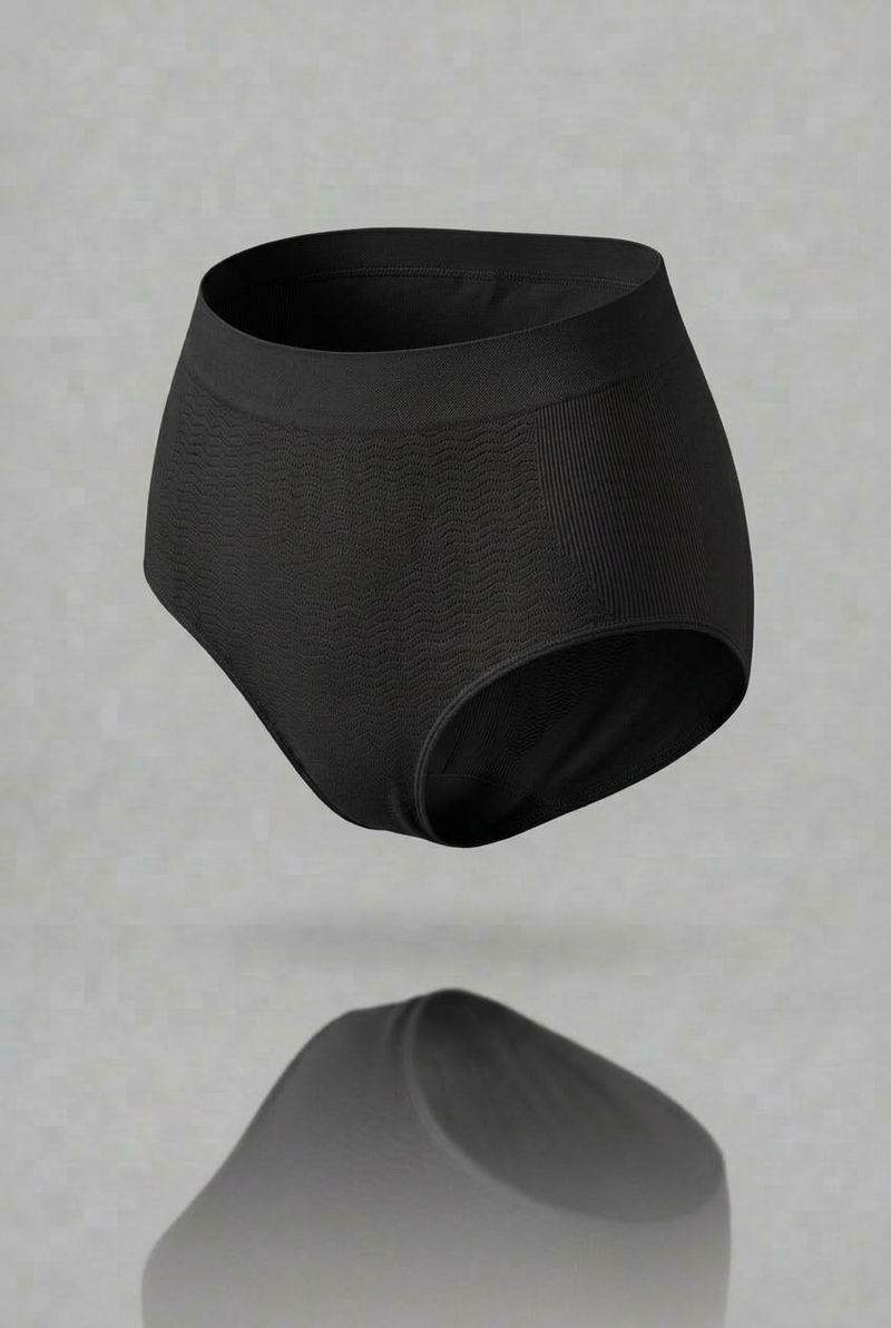 Slip vita alta contenitivo nero curvy seamless taglie forti
