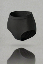 Slip vita alta nero seamless curvy taglie forti 