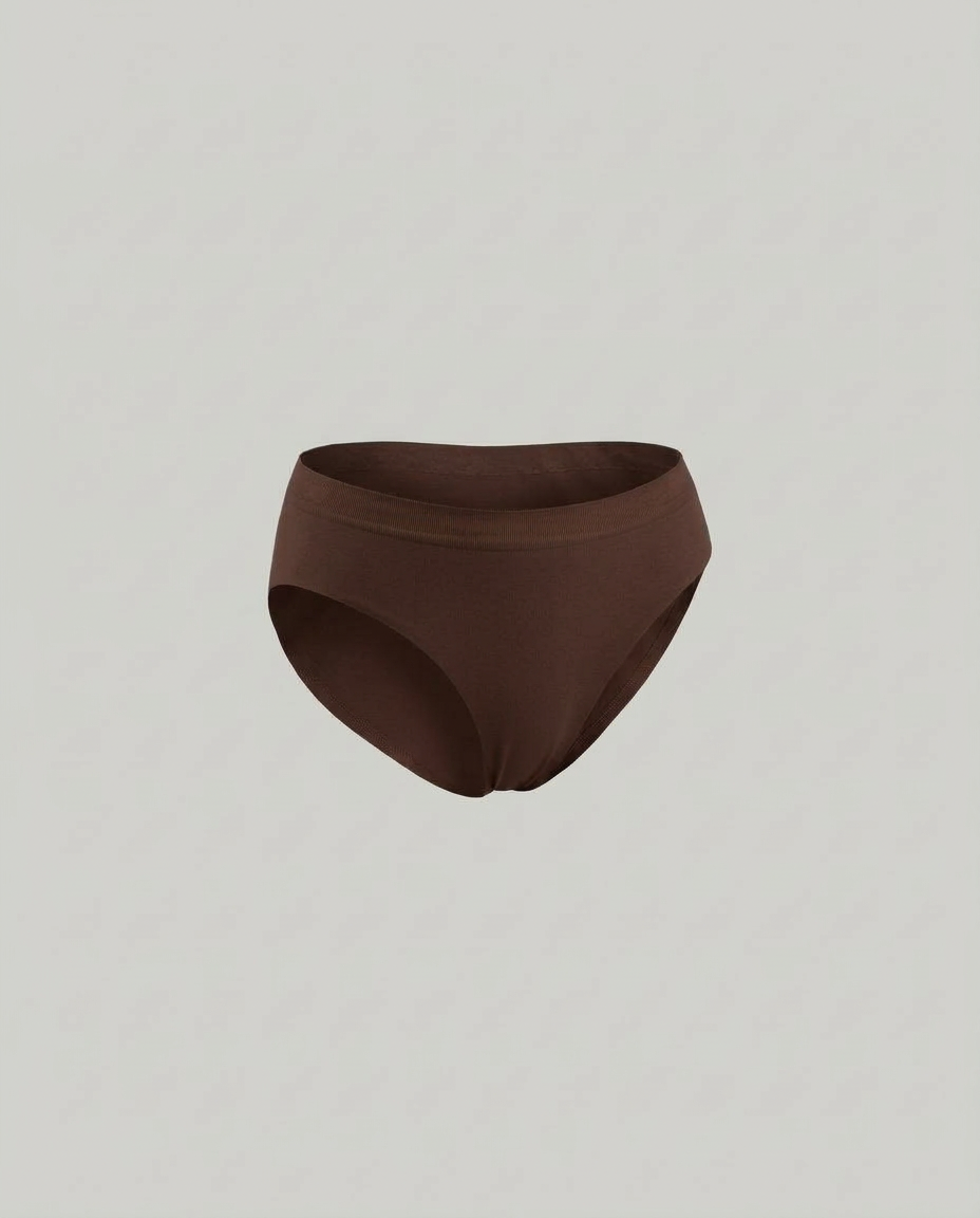 Slip vita bassa marrone seamless taglie forti
