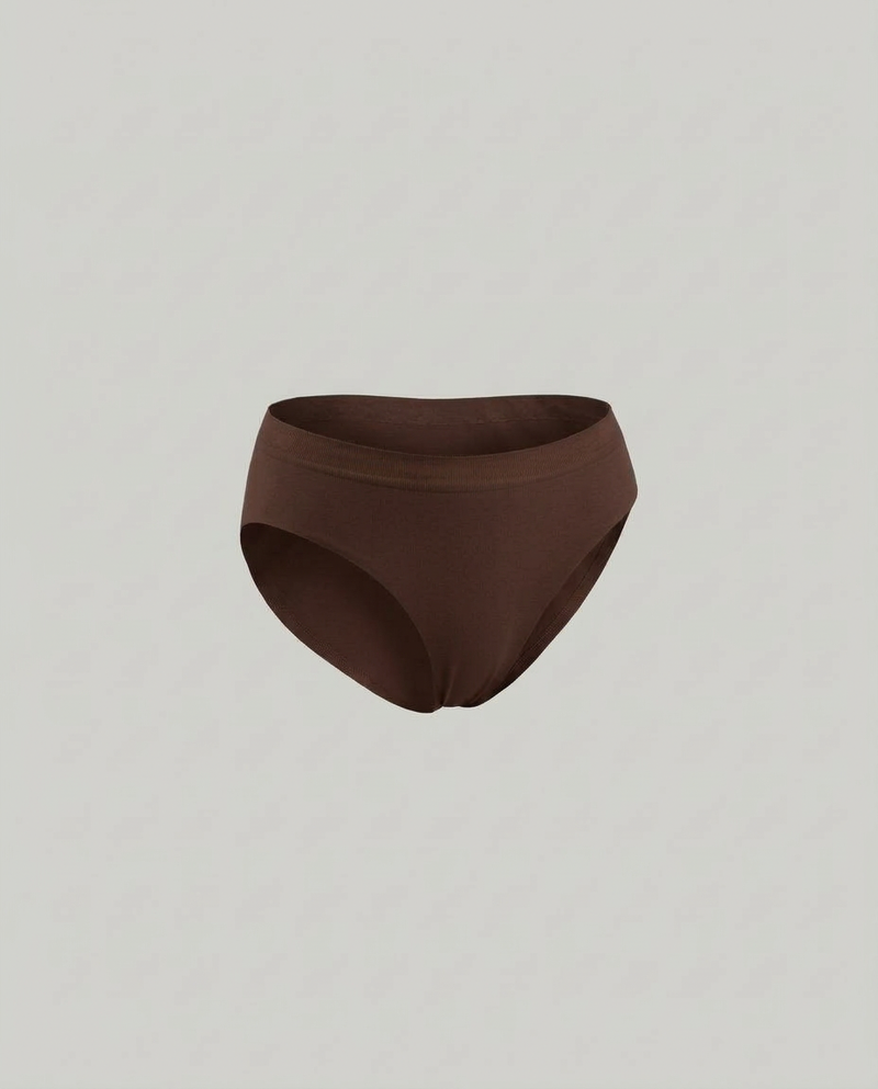 Slip vita bassa marrone seamless taglie forti