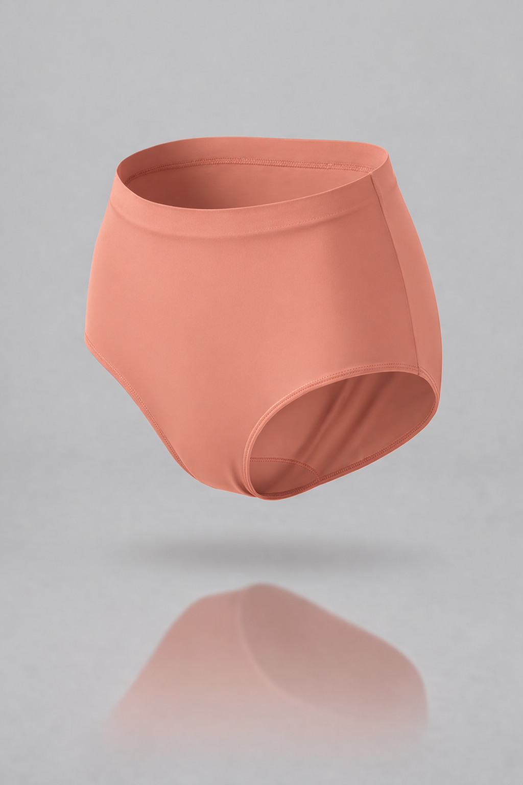 Slip vita alta corallo seamless curvy taglie forti 