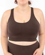 Sport Bralette Caffè Curvy per Taglie Forti Plus Size | Leela Lab