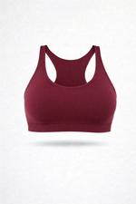 Sport Bralette Bordeaux Seamless Curvy Taglie Forti Leela Lab

