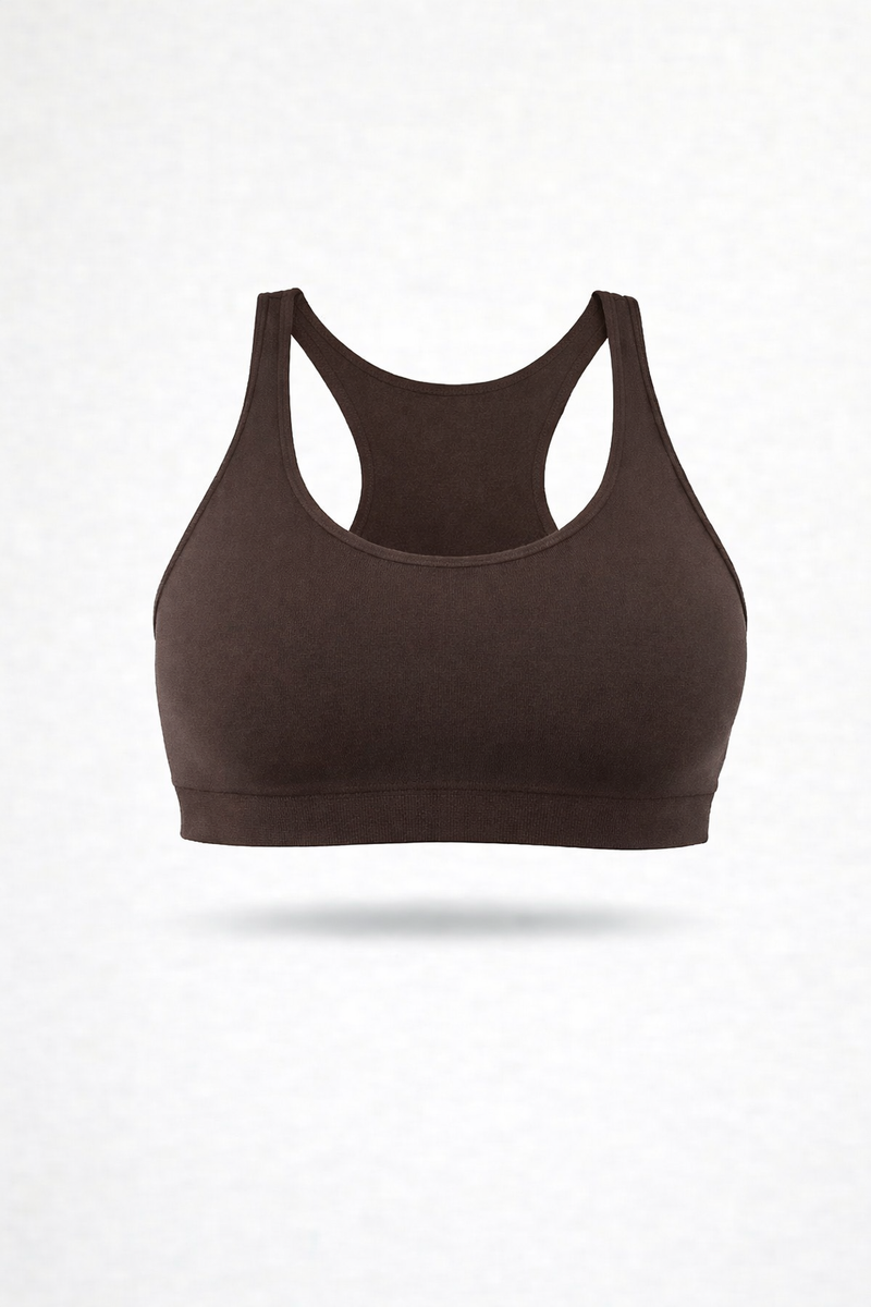 Sport-Bralette - Kaffee