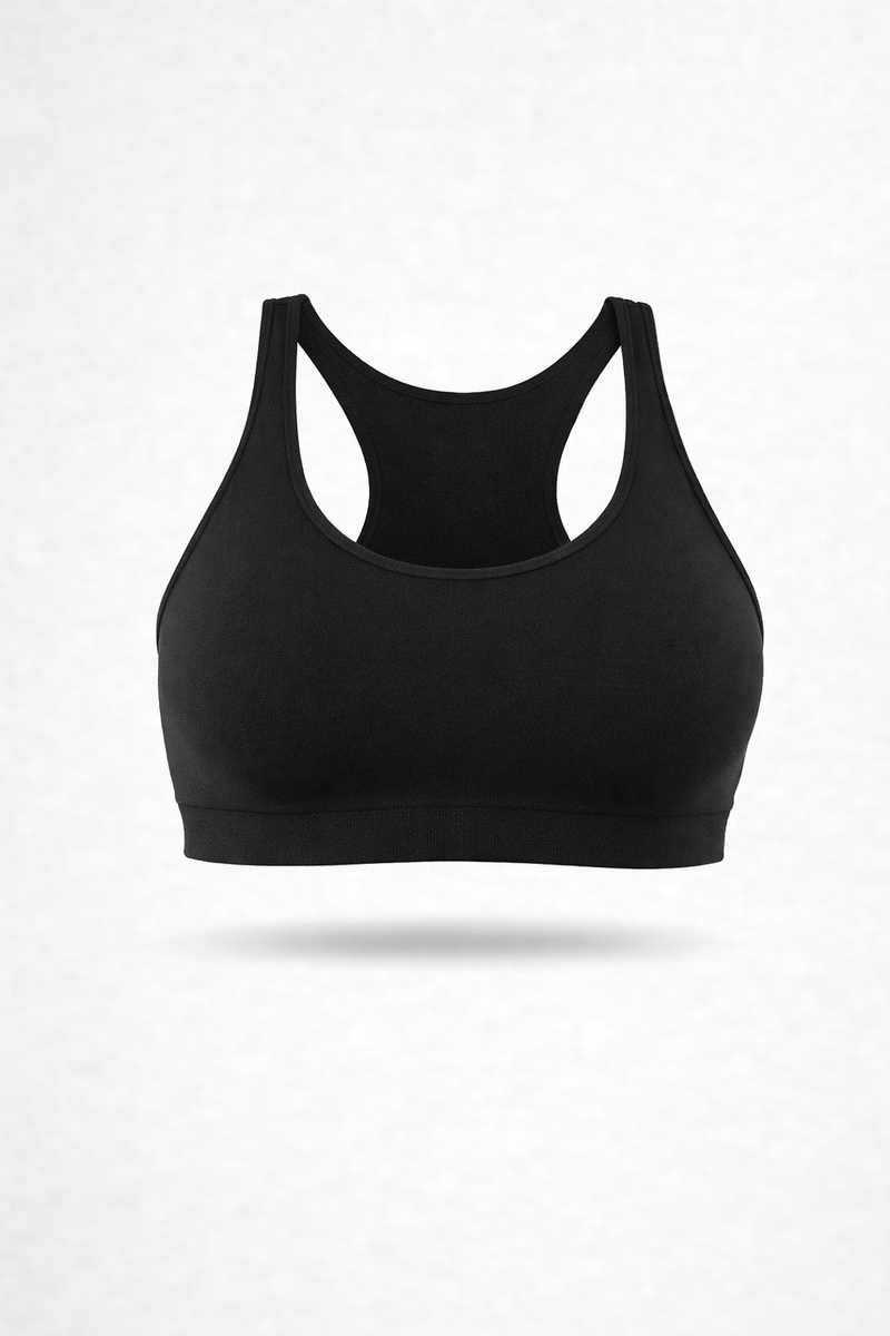 Sport-Bralette – Schwarz